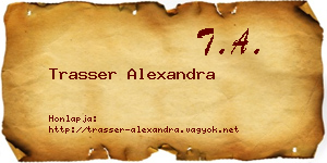Trasser Alexandra névjegykártya